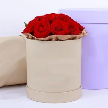 Коробка из 11-ти красных роз
